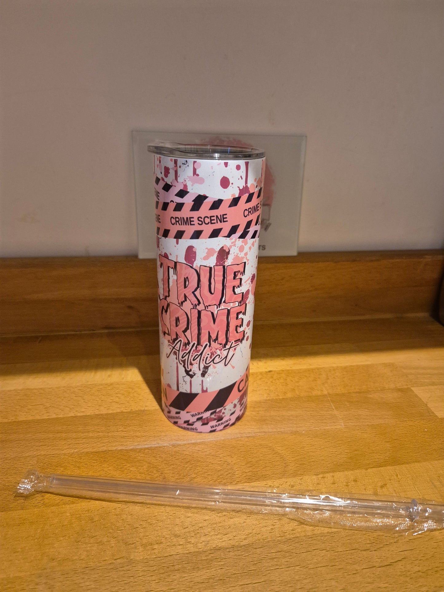 Pink True Crime Tumbler