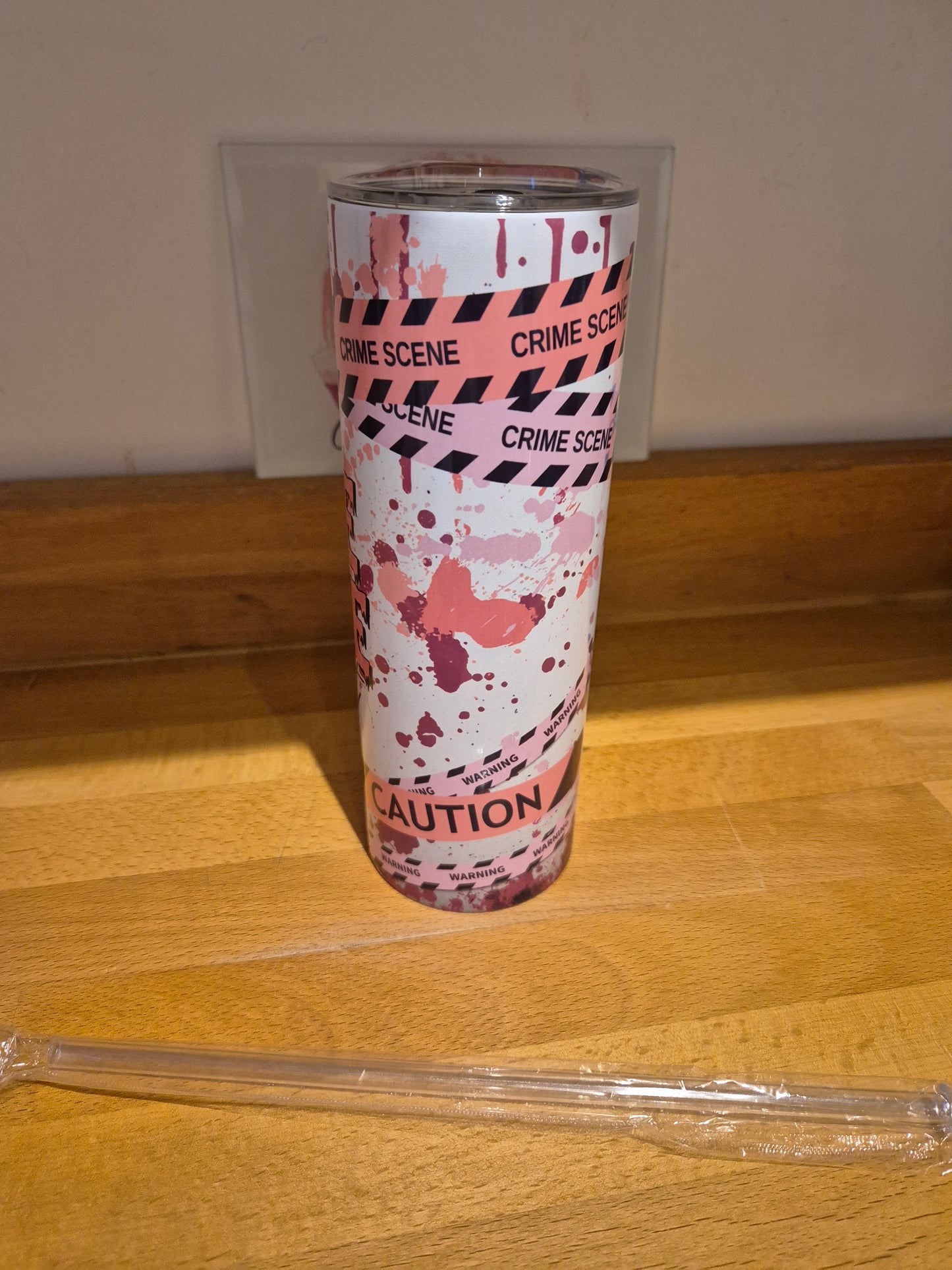 Pink True Crime Tumbler